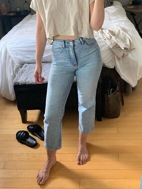 3/$20 Express Straight High Rise Ankle Jeans Size 2